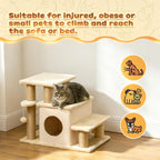 Cat stairs in three-step configuration