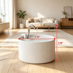 2.2L Ceramic Cat Water Fountain — dimension diagram