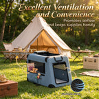 Mesh ventilation and storage pockets