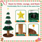 Dual hideaways, sisal post and spring toys