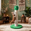 Cat scratching green monster sisal post