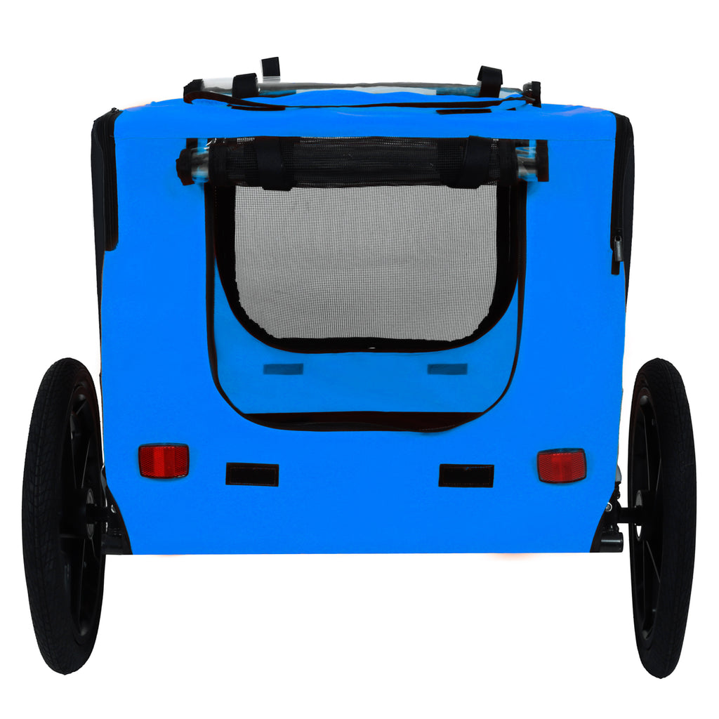Closed rear door and reflectors