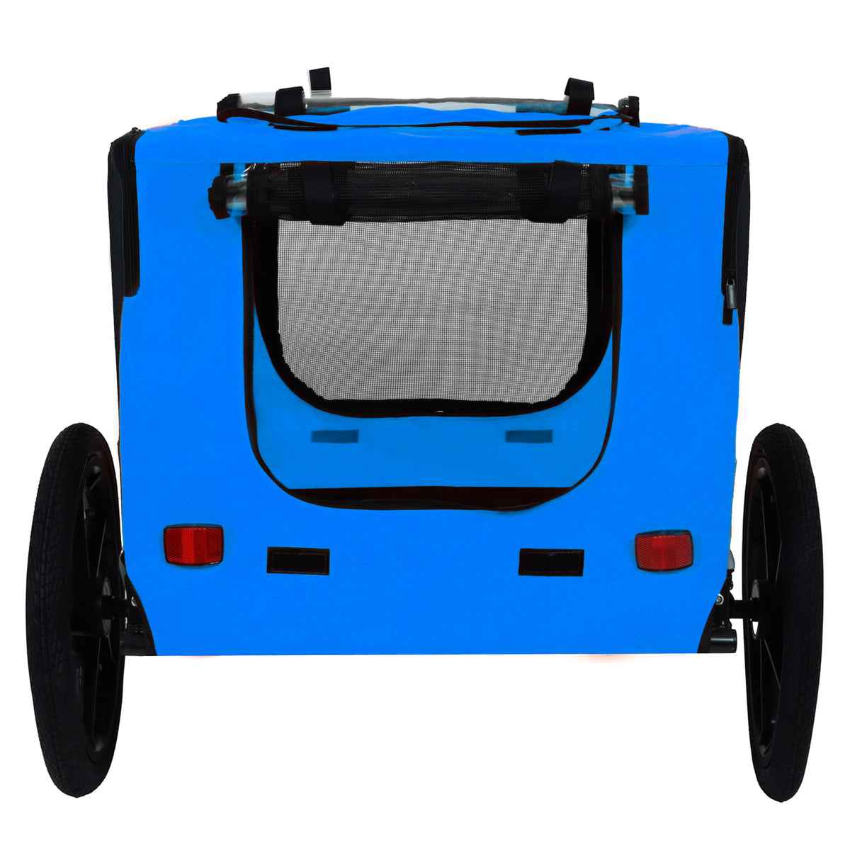 Closed rear door and reflectors