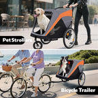 Bicycle trailer and stroller configurations