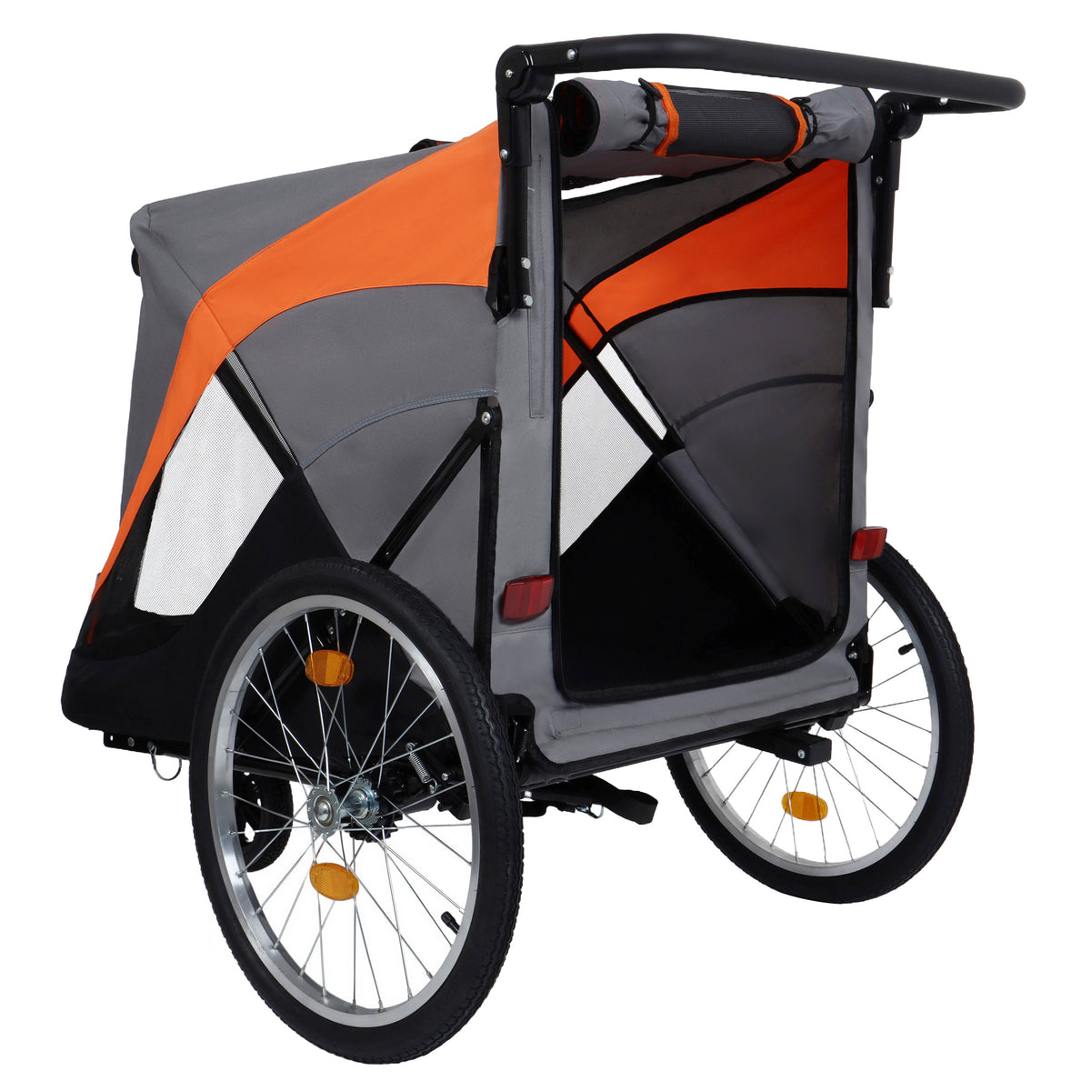 Rear entry opening in stroller configuration