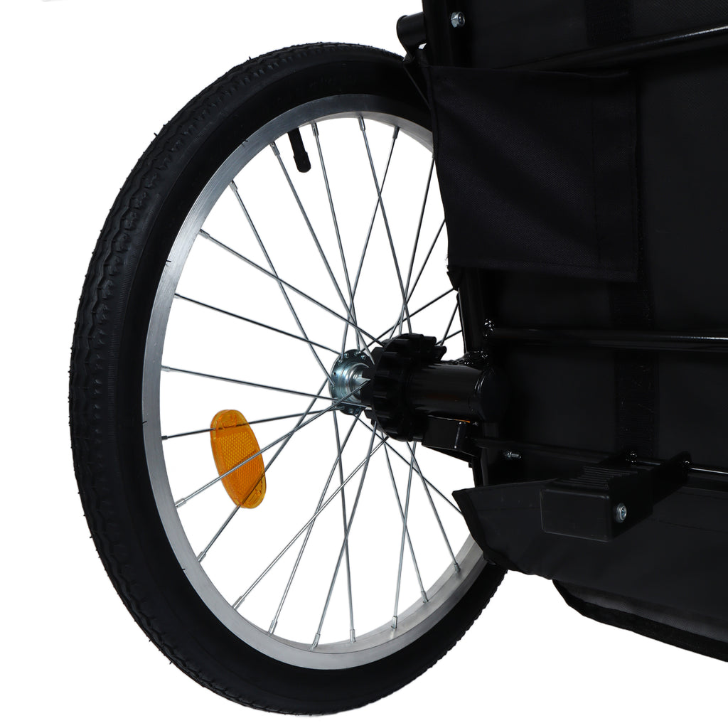 Spoked rear wheel and reflector