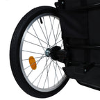 Spoked rear wheel and reflector
