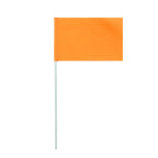 Folding Pet Bike Trailer Orange — visibility flag