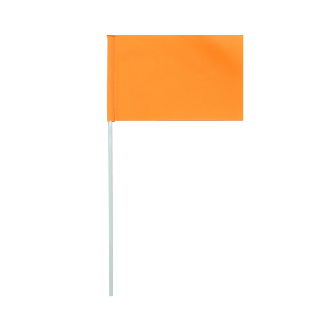 Folding Pet Bike Trailer Orange — visibility flag
