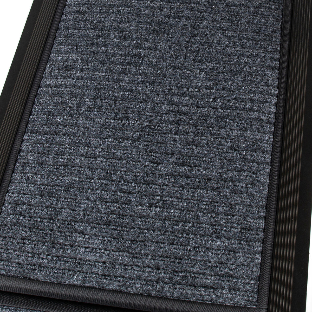Gray textured carpet close-up