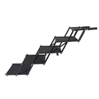 Black folding five-step dog stairs — alternate incline