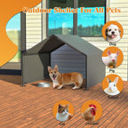 Outdoor Dog Shade Shelter Gray — outdoor shade shelter