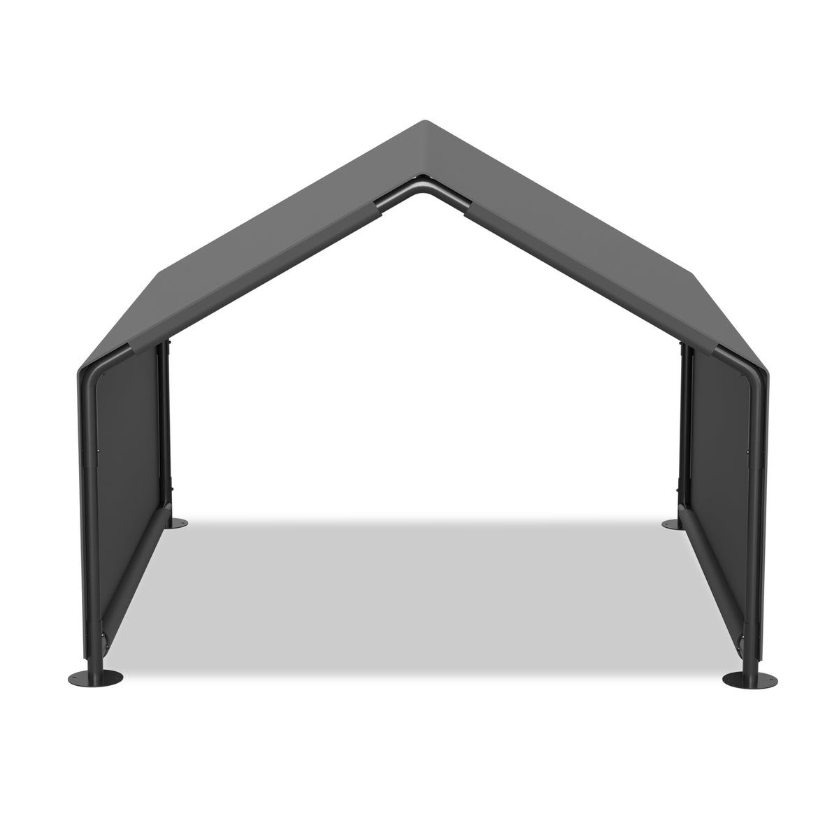 Outdoor Dog Shade Shelter Gray — front opening