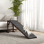 Wooden dog ramp in living room
