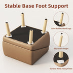 Rubberwood legs and support plates