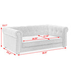 Pet sofa and seat dimensions shown on light-color version